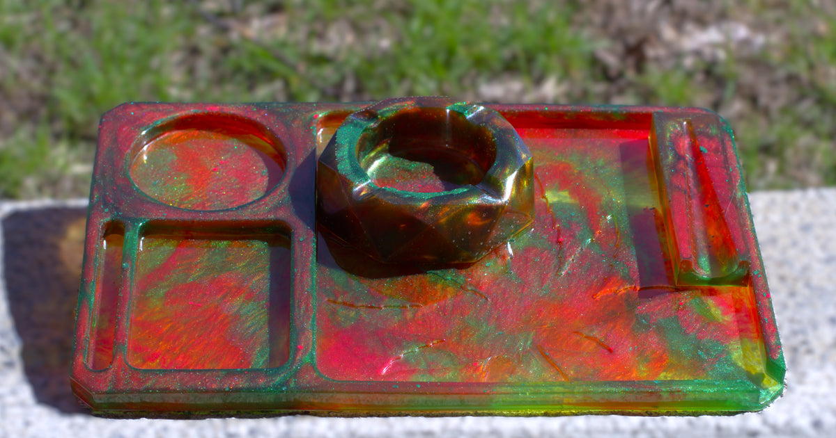Rolling Tray Dragon Fire