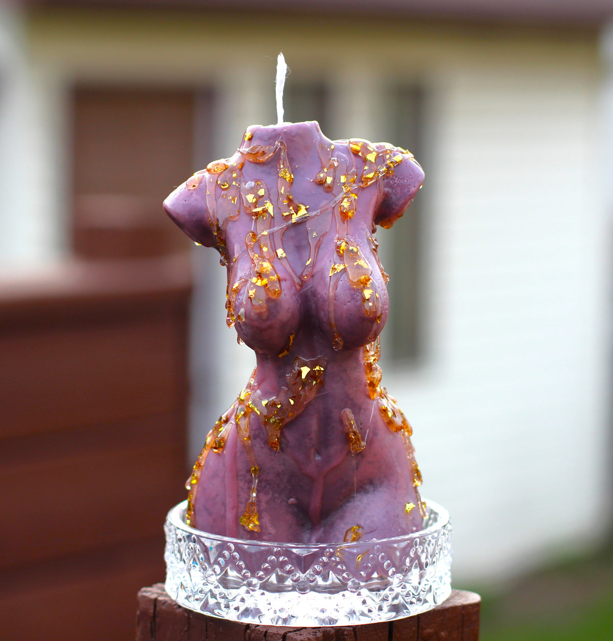 Gold Body Torso Candle