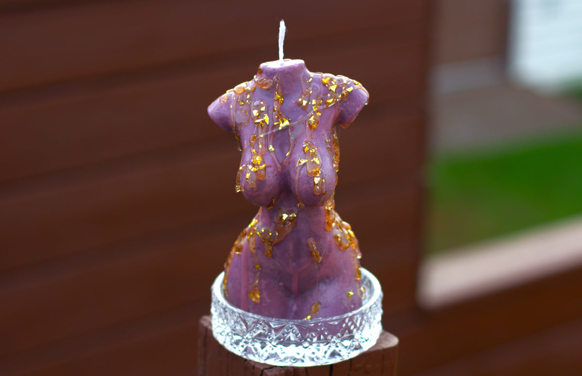 Gold Body Torso Candle