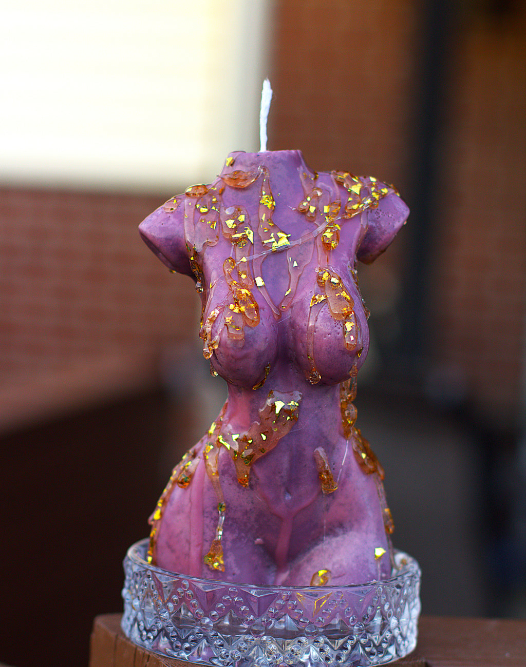 Gold Body Torso Candle